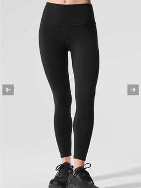 ALO Yoga Black Leggings with Branded Waistband
